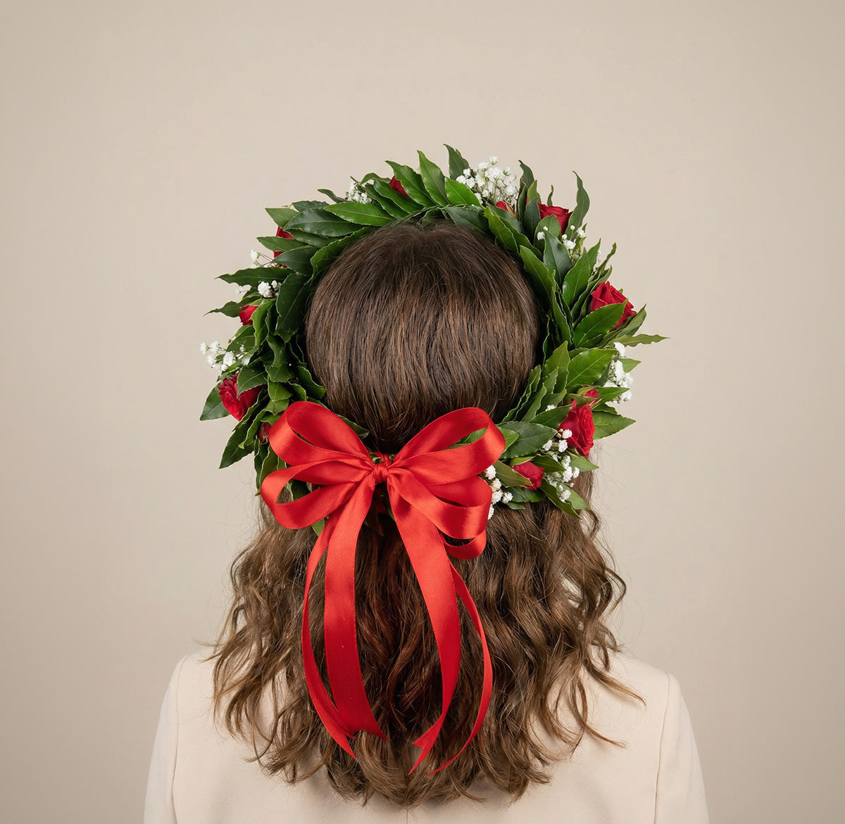 Corona di laurea Torino con Roselline Fresche