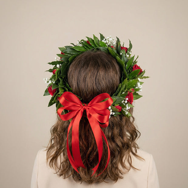 Corona di laurea Torino con Roselline Fresche