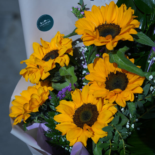 Bouquet di girasoli freschi – Consegna a Torino