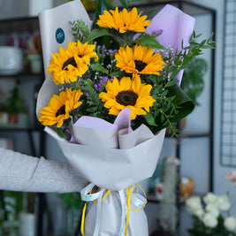 Bouquet di girasoli freschi – Consegna a Torino