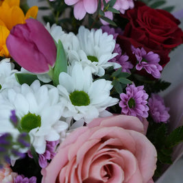 Bouquet con Rose, Gerbere e Tulipani | Consegna a Torino Emozioni