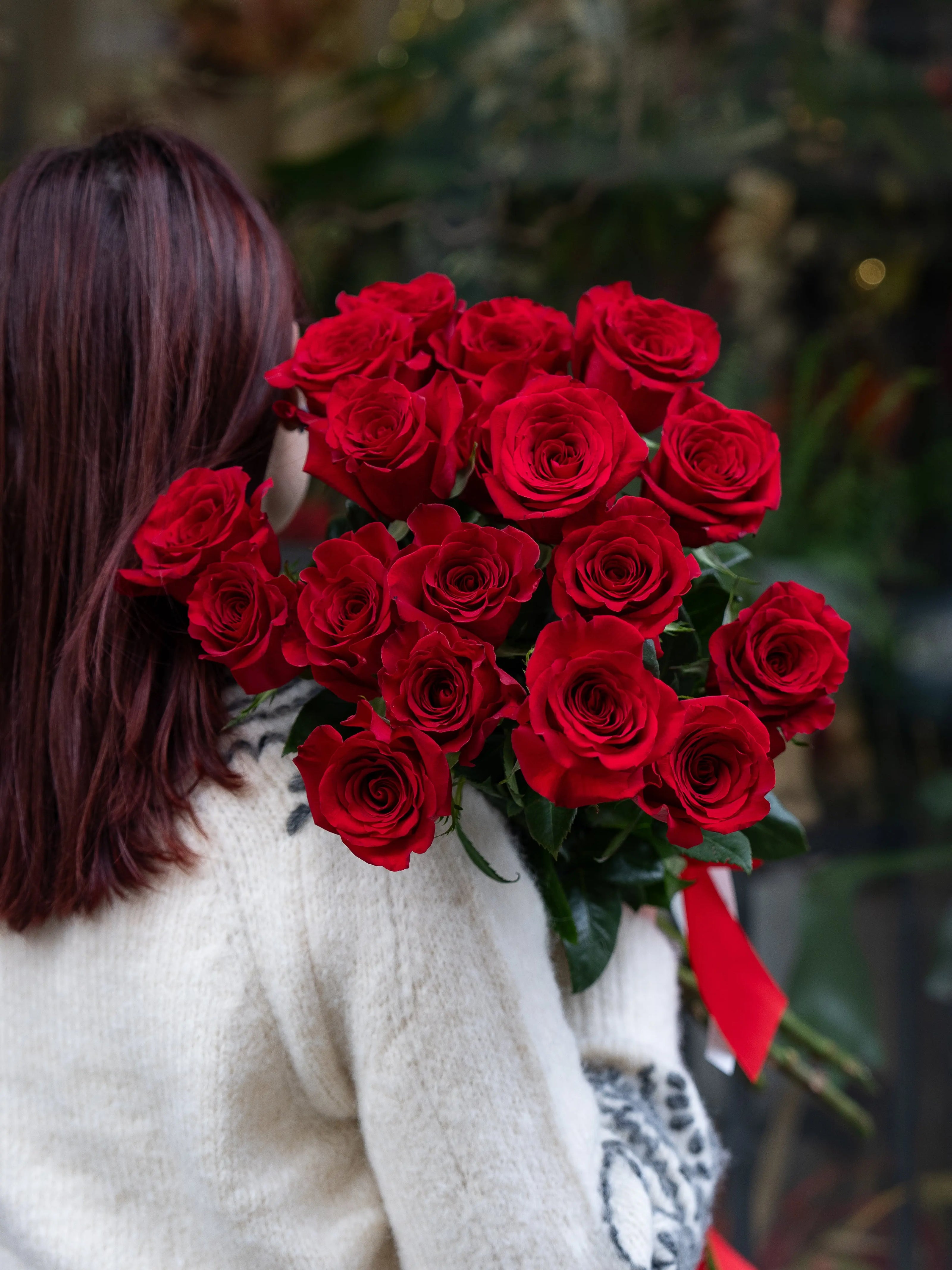 Bouquet Rose Rosse a Gambo Lungo | Consegna a Torino Emozioni
