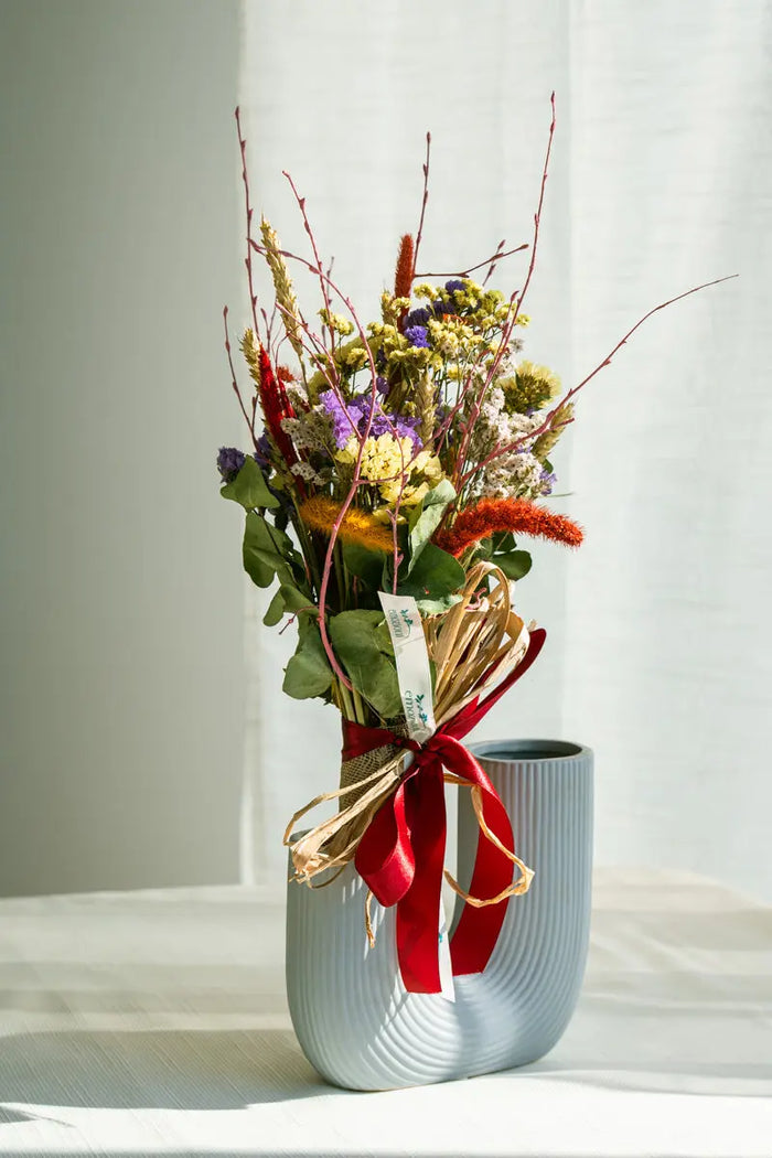 Bouquet di Fiori Secchi Multicolor – Stile Rustico Emozioni