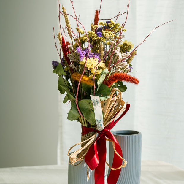 Bouquet di Fiori Secchi Multicolor – Stile Rustico