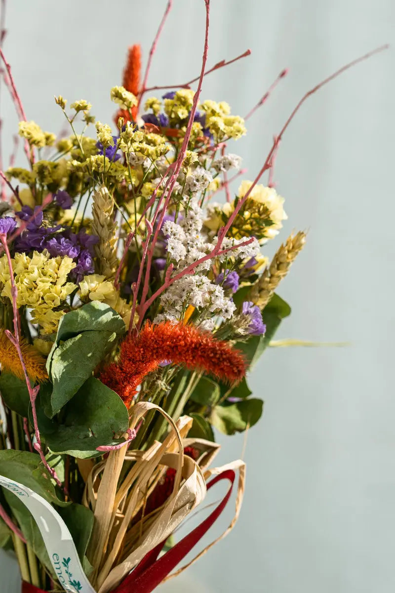 Bouquet di Fiori Secchi Multicolor – Stile Rustico Emozioni