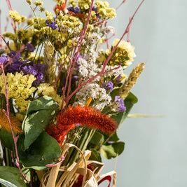 Bouquet di Fiori Secchi Multicolor – Stile Rustico Emozioni