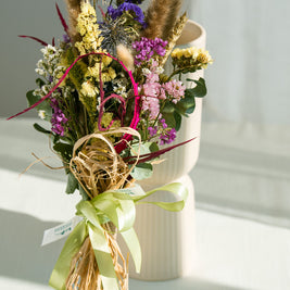 Bouquet di Fiori Secchi Colorati | Bouquet Lungo e Luminoso