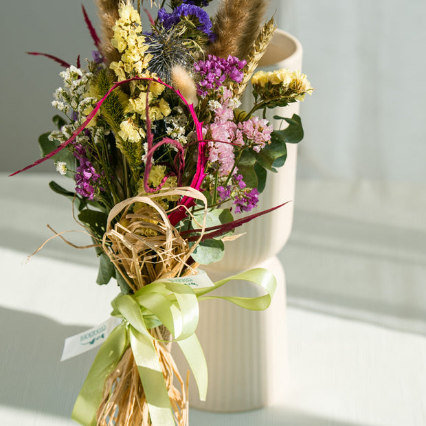 Bouquet di Fiori Secchi Colorati | Bouquet Lungo e Luminoso