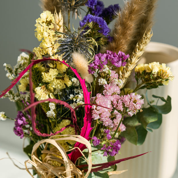 Bouquet di Fiori Secchi Colorati | Bouquet Lungo e Luminoso