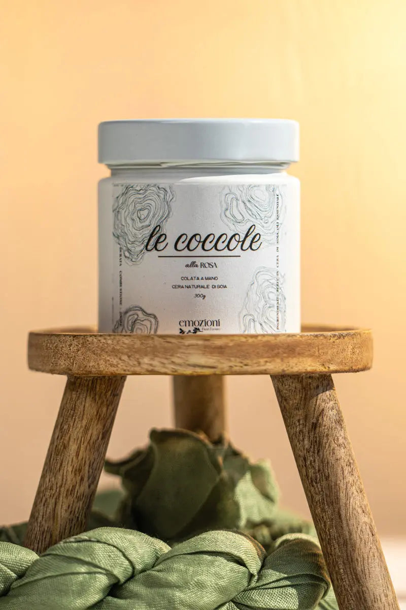 Candela Artigianale “Le Coccole” – Cera di Soia Naturale Emozioni