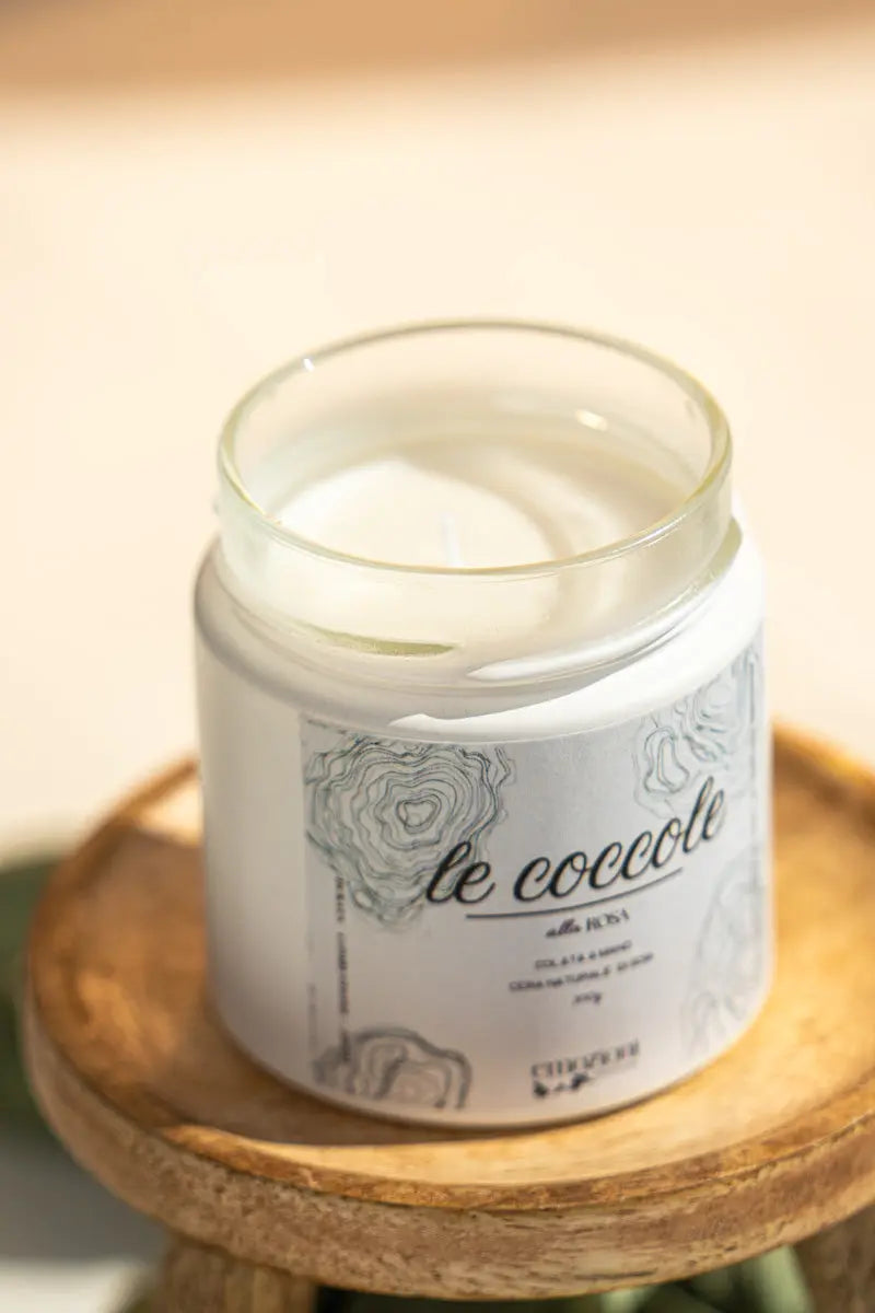 Candela Artigianale “Le Coccole” – Cera di Soia Naturale Emozioni