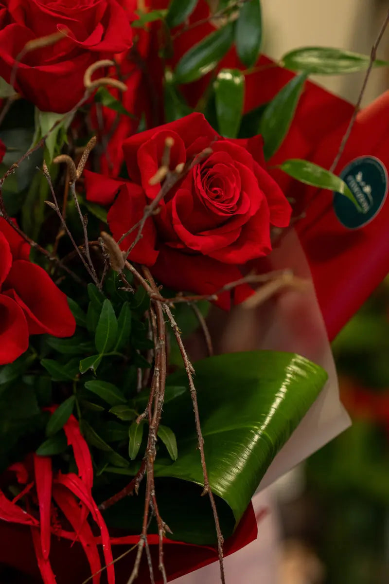 Bouquet di Rose Rosse San Valentino - Varie Dimensioni Emozioni