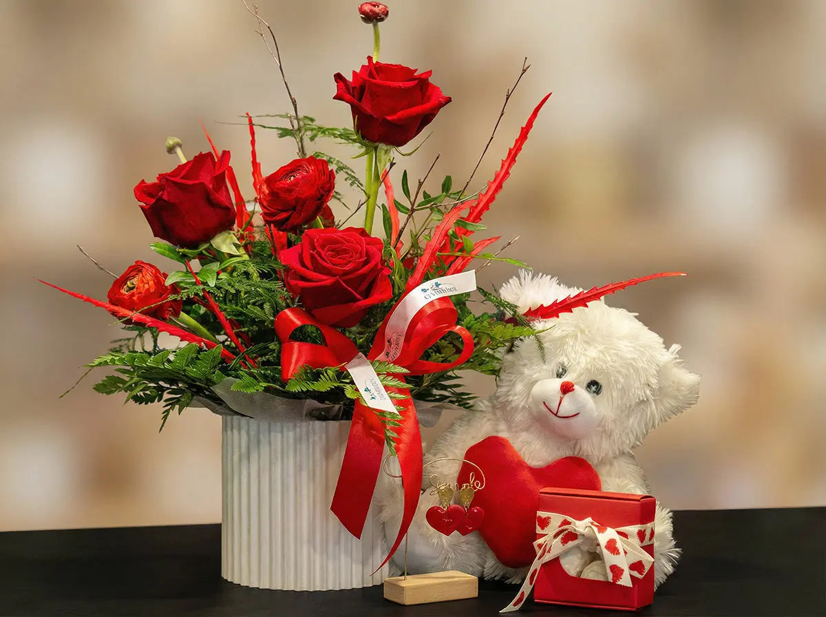 Luxury Love Box Completa: Rose, Gioielli, Profumi e Peluche Emozioni