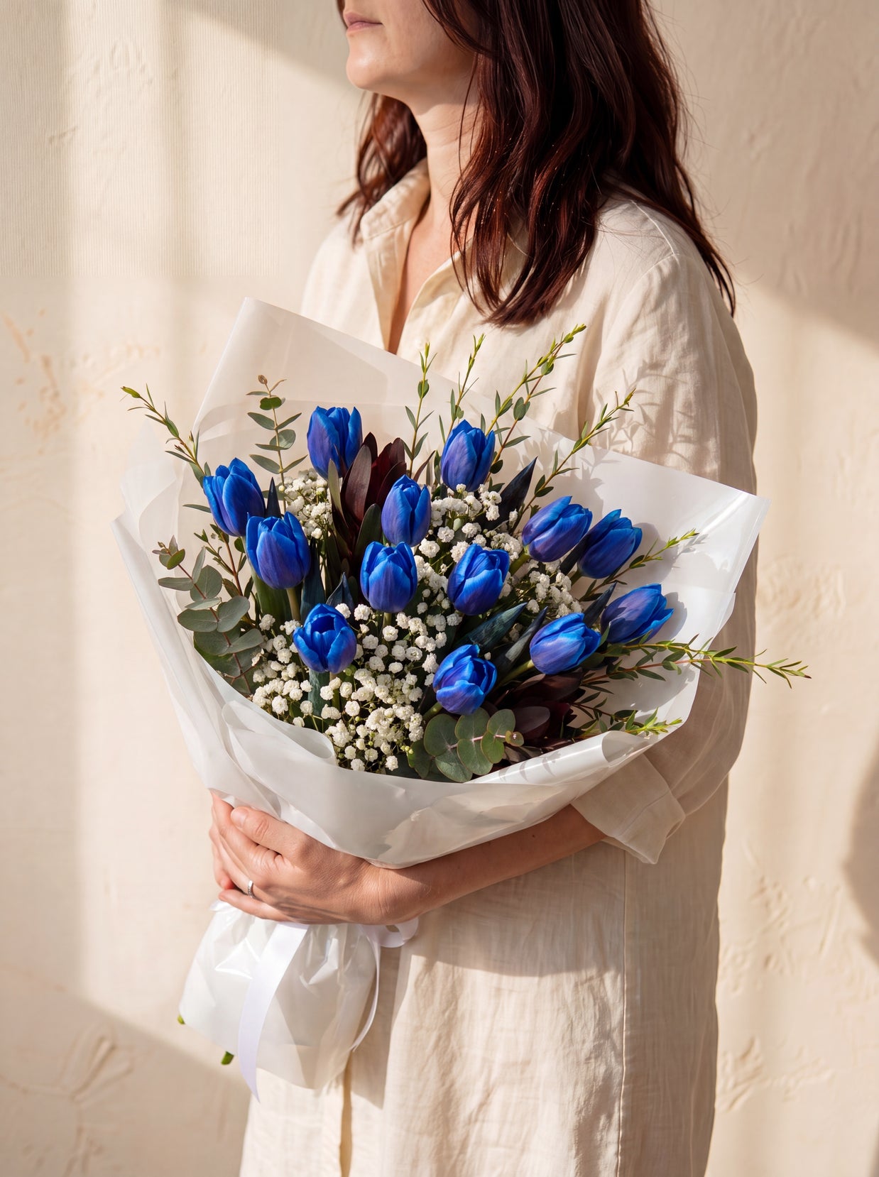 Ninfeo, bouquet di tulipani blu — consegna a Torino