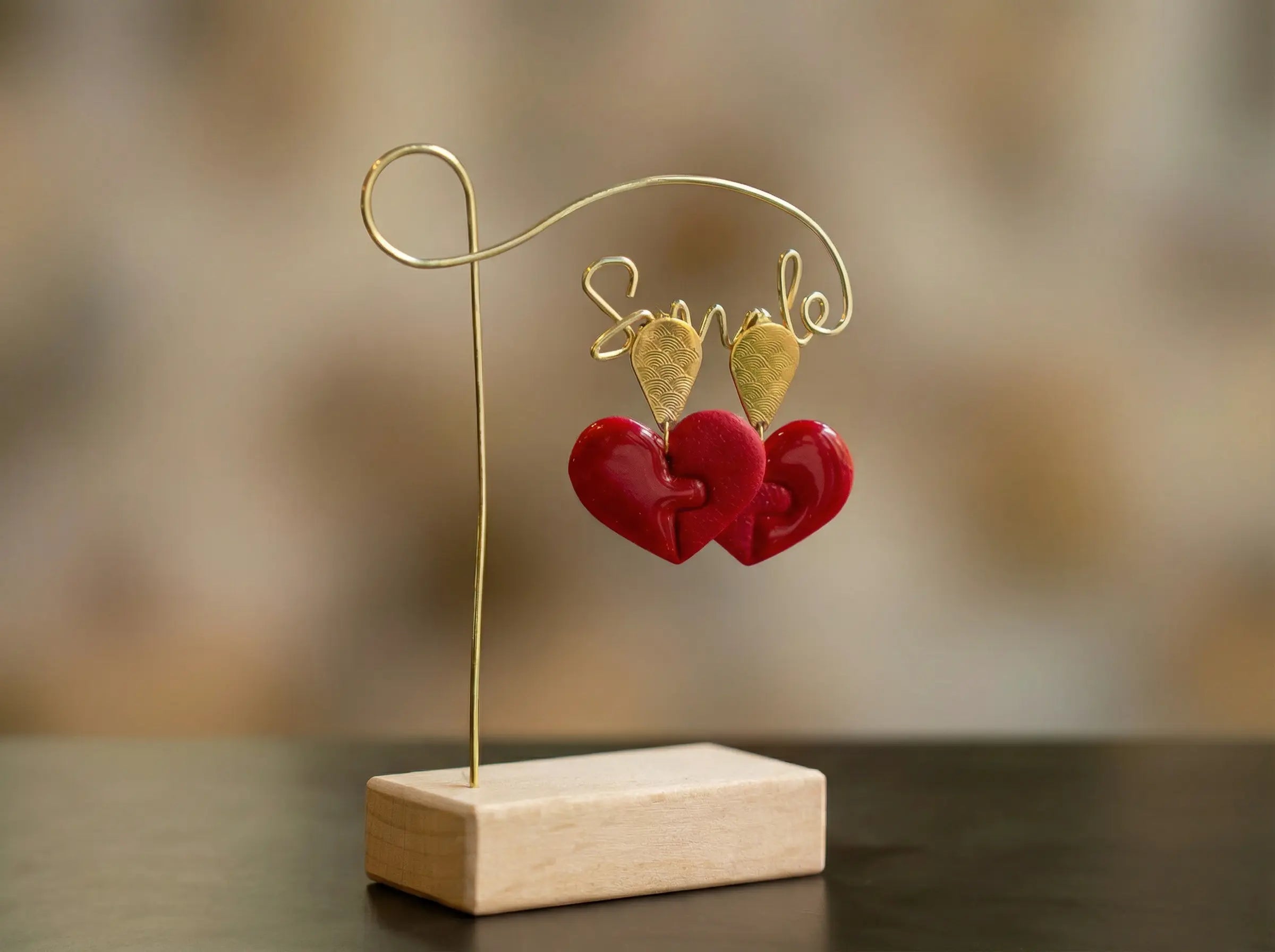 Orecchini a Cuore in Argilla Polimerica - Regalo San Valentino Originale Emozioni