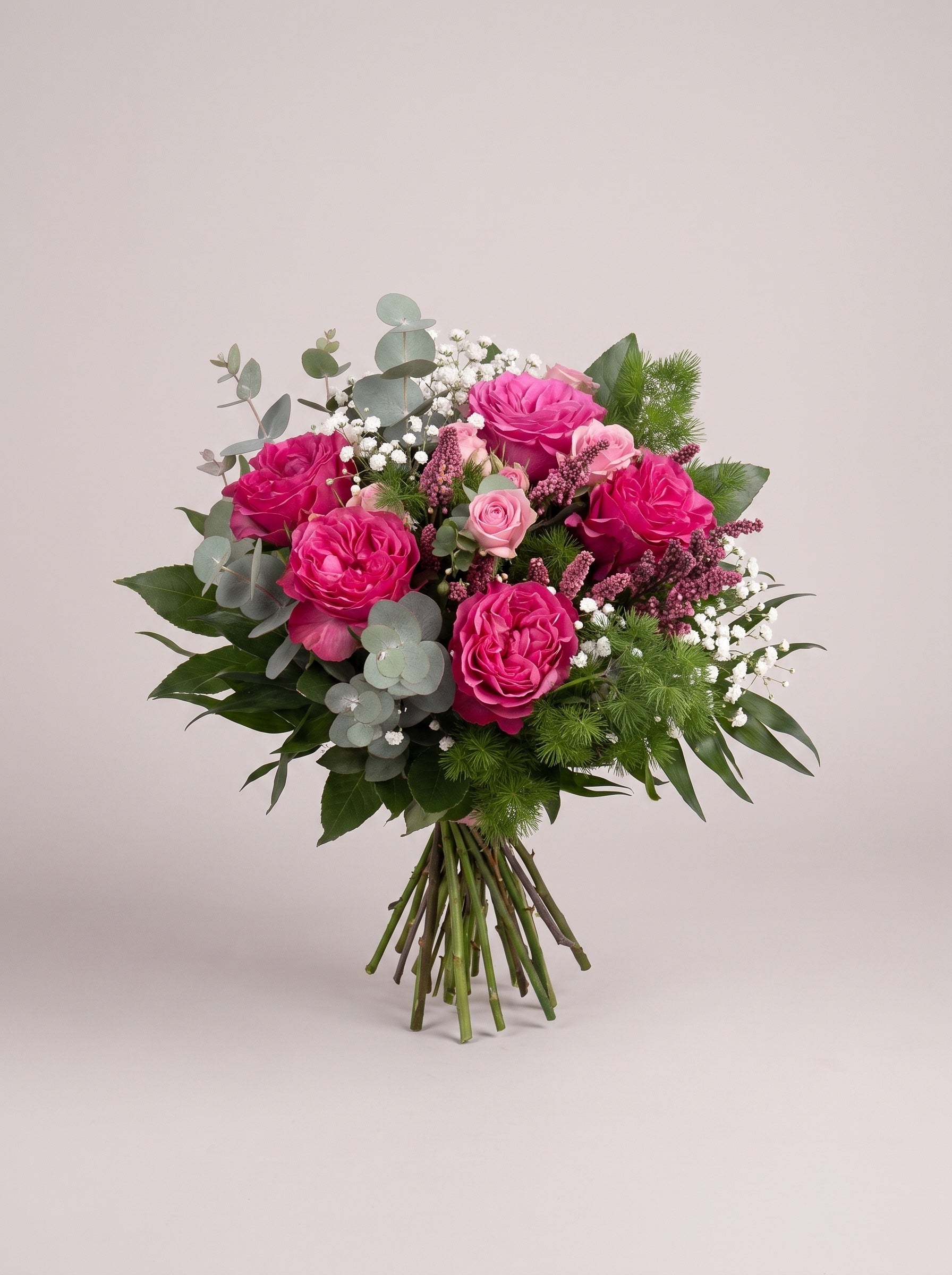 Bouquet di laurea con rose fucsia | Emozioni Fiori Torino