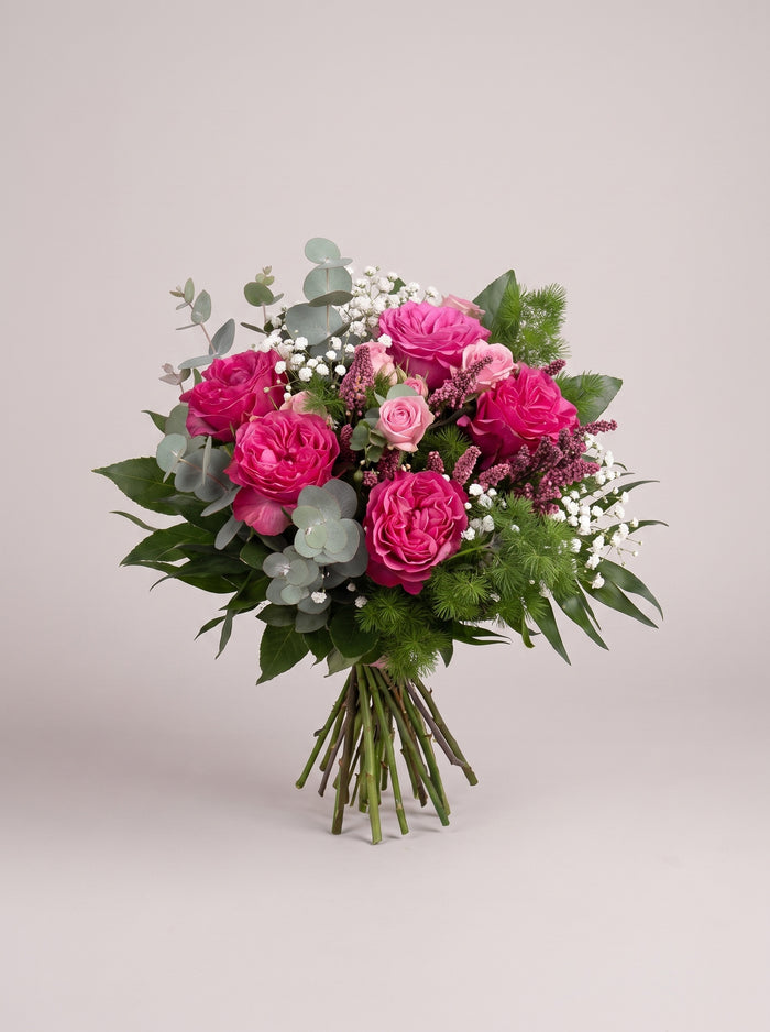 Bouquet di laurea con rose fucsia | Emozioni Fiori Torino