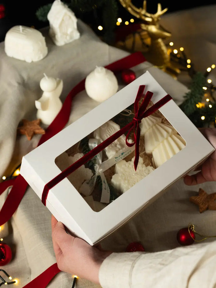 Gift Box Natale - 6 Candele in Cera di Soia Emozioni