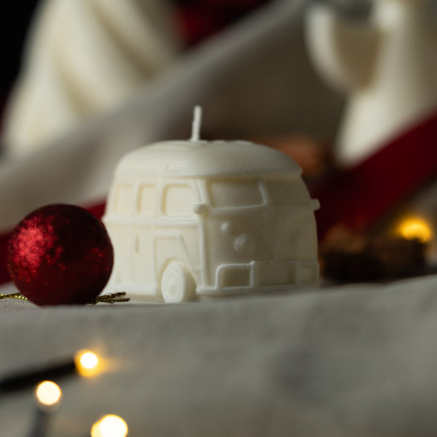 Candela Furgoncino Vintage in Cera di Soia – Edizione Artigianale