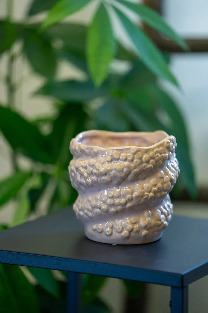 Vaso Rosa Artistico – Texture Organica Emozioni