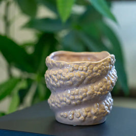 Vaso Rosa Artistico – Texture Organica Emozioni