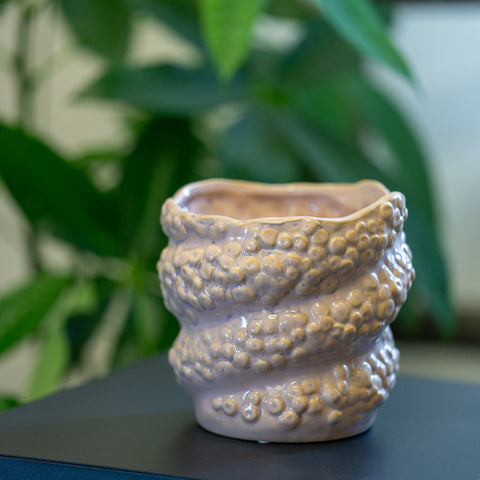 Vaso Rosa Artistico – Texture Organica